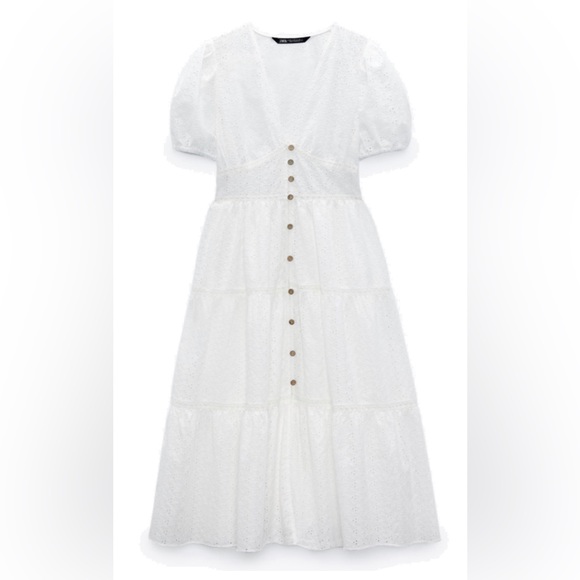 Zara white lace dress - Picture 1 of 9